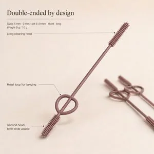 Cepillo de limpieza para pajitas de silicona — Estructura