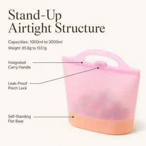 Silicone Food Storage Bag — Structure