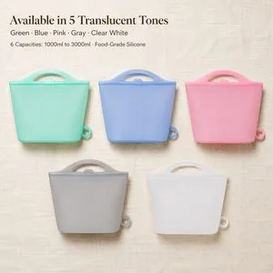 Silicone Food Storage Bag — Colours