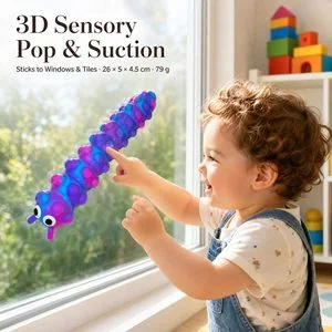 Raupen-Saug-Fidget-Spielzeug — Anwendung