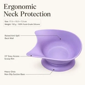 Gamelle inclinée ergonomique en silicone pour animaux — Structure